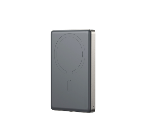 20W Ultra-Slim 14mm Aluminum Magnetic Wireless Power Bank 10000mAh,Space Grey Color